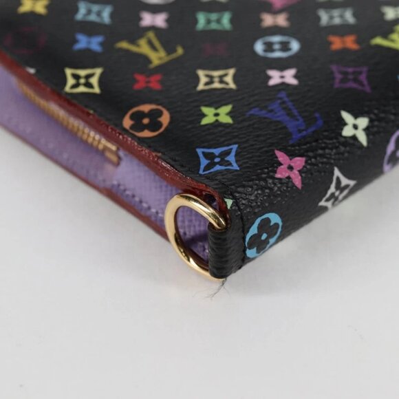 LOUIS VUITTON Multicolor Portefeuille Insolite Wallet Black M60271 Auth yk18491V - Picture 2 of 16